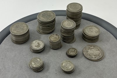 Lot 449 - A MIXED BAG OF 50% ENGLISH COINS, 1920 - 1946,...