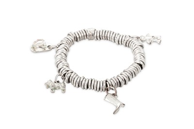 Lot 396 - A LINKS OF LONDON BRACELET, pouch & box