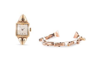 Lot 213 - A 9CT YELLOW GOLD VINTAGE LADY'S WATCH HEAD,...