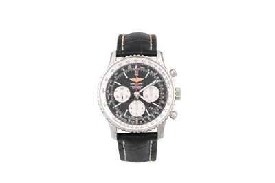 Lot 223 - A GENT'S BREITLING CHRONOMETER STAINLESS STEEL...
