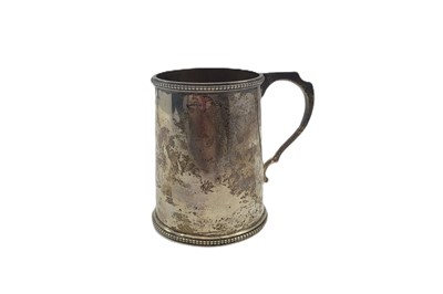 Lot 544 - AN IRISH SILVER CHRISTENING MUG, late...