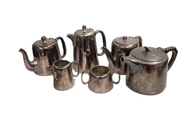 Lot 546 - A SILVER PLATED HOTEL WARE TEA & COFFEE SET,...