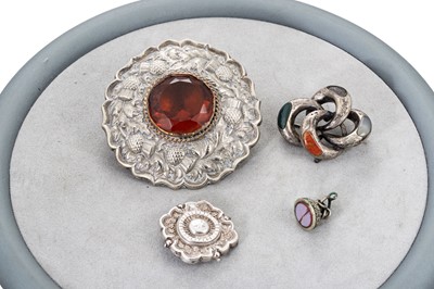 Lot 117 - FOUR VICTORIAN BROOCHES, mostly silver