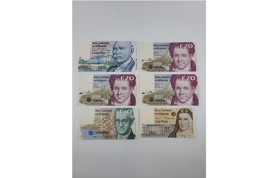 Lot 479 - A £125 FACE VALUE OF SIX IRISH SERIES 1996-99...