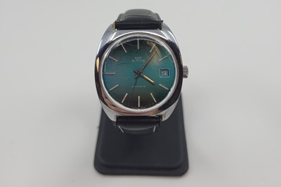 Lot 421 - A GENT'S GLYCINE AUTOMATIC WRISTWATCH, green...
