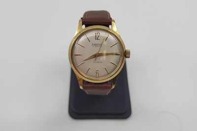 Lot 426 - A  GENT'S EXACTUS GOLD-PLATED WRISTWATCH, 17...