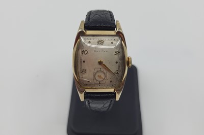 Lot 430 - A BULOVA TANK UNISEX WRISTWATCH, Arabic...