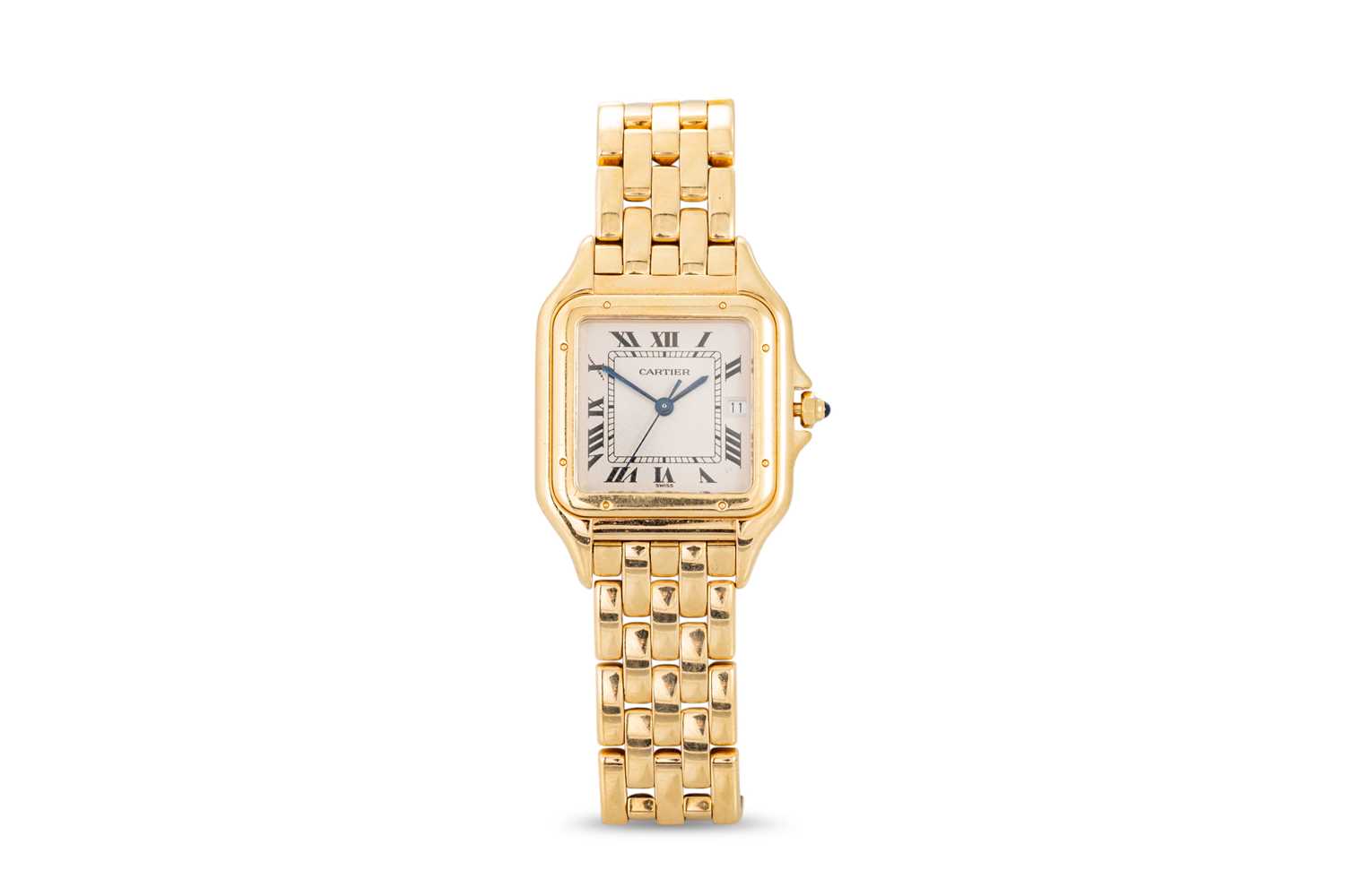 Lot 441 - A LADY'S 18CT YELLOW GOLD CARTIER PANTHÉRE...