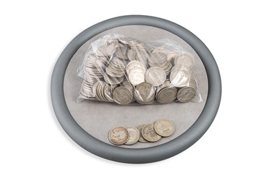 Lot 448 - A FINAL BAG OF 1920-46 SILVER ENGLISH COINS,...