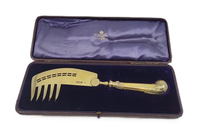 Lot 498 - A FINE QUALITY (CASED) EDWARDIAN SILVER GILT...
