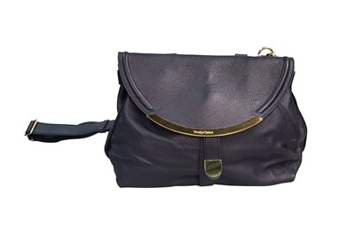 Lot 476 - SEE BY CHLOÉ LEATHER HANDBAG, navy/black...