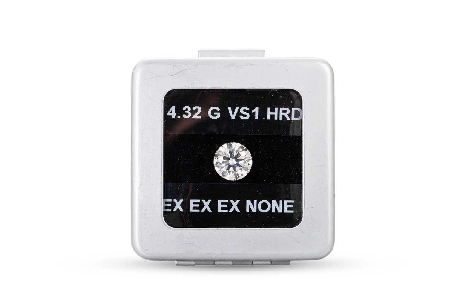 Lot 358 - AN IMPORTANT LOOSE DIAMOND, the round...