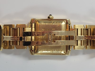 Lot 413 - A GENT'S 18CT YELLOW GOLD CARTIER TANK...