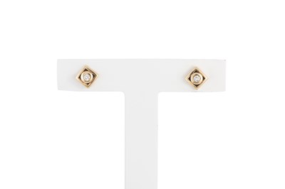 Lot 85 - A PAIR OF DIAMOND STUD EARRINGS, mounted in...