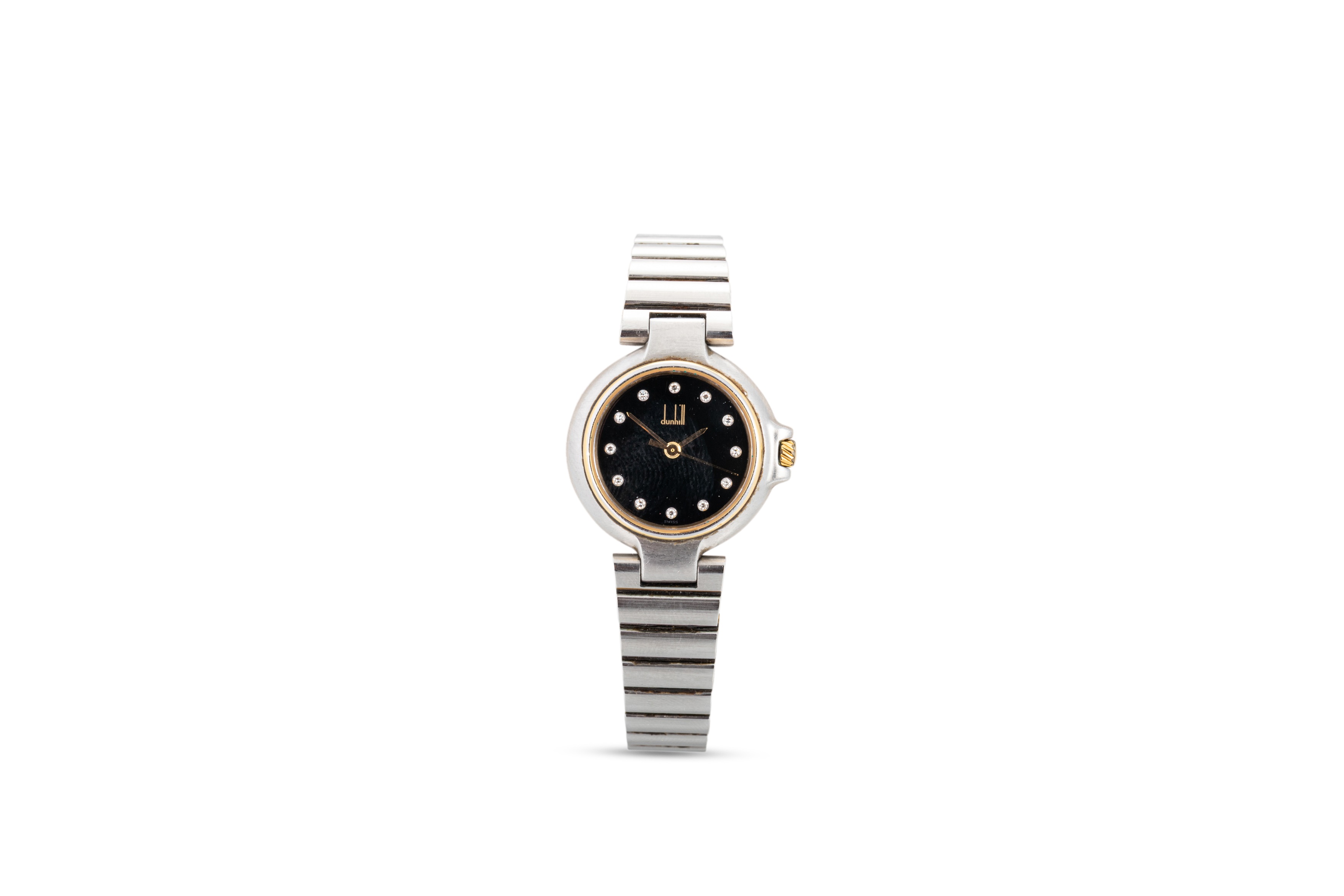 Dunhill Millennium Watches 12P diamond blackDial Stainless Steel Quartz An... Jlc Watch Alfred Dunhill Dunhill Millennium 12P Diamond  main image 3