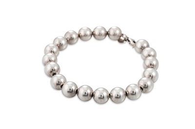 Lot 107 - A MODERN STERLING SILVER TIFFANY & CO. BEAD...