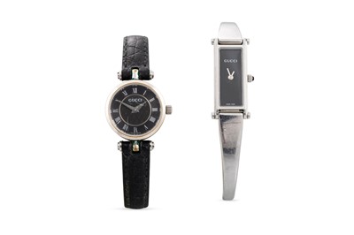 Lot 108 - TWO GUCCI LADY'S WRISTWATCHES, together with a...