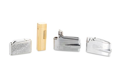 Lot 45 - FOUR LIGHTERS, to include a Colibri and two...