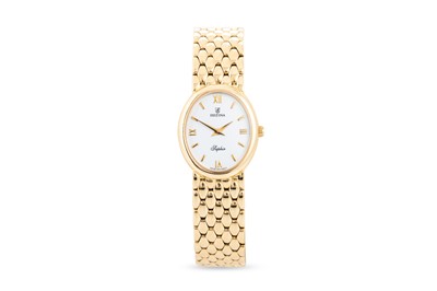 Lot 410 - A MODERN "FESTINA/SAPHINE" 18CT GOLD LADY'S...