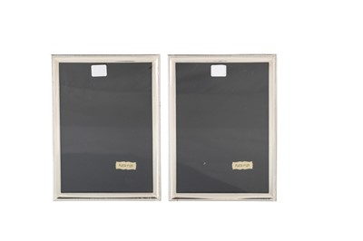 Lot 516 - A MODERN MATCHED PAIR OF EGYPTIAN SILVER PHOTO...