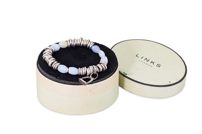 Lot 116 - A STERLING SILVER BRACELET, by Links of London,...