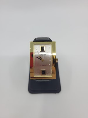 Lot 437 - A MID SIZED SICURA TANK WRISTWATCH,...