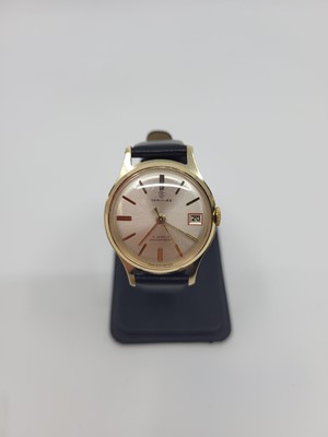 Lot 438 - A GENT'S VINTAGE SERVICES GOLD PLATED...