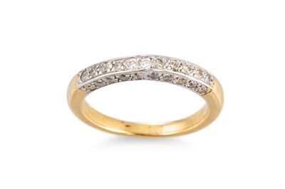 Lot 312 - A DIAMOND SET BAND RING, mounted in 18ct gold,...