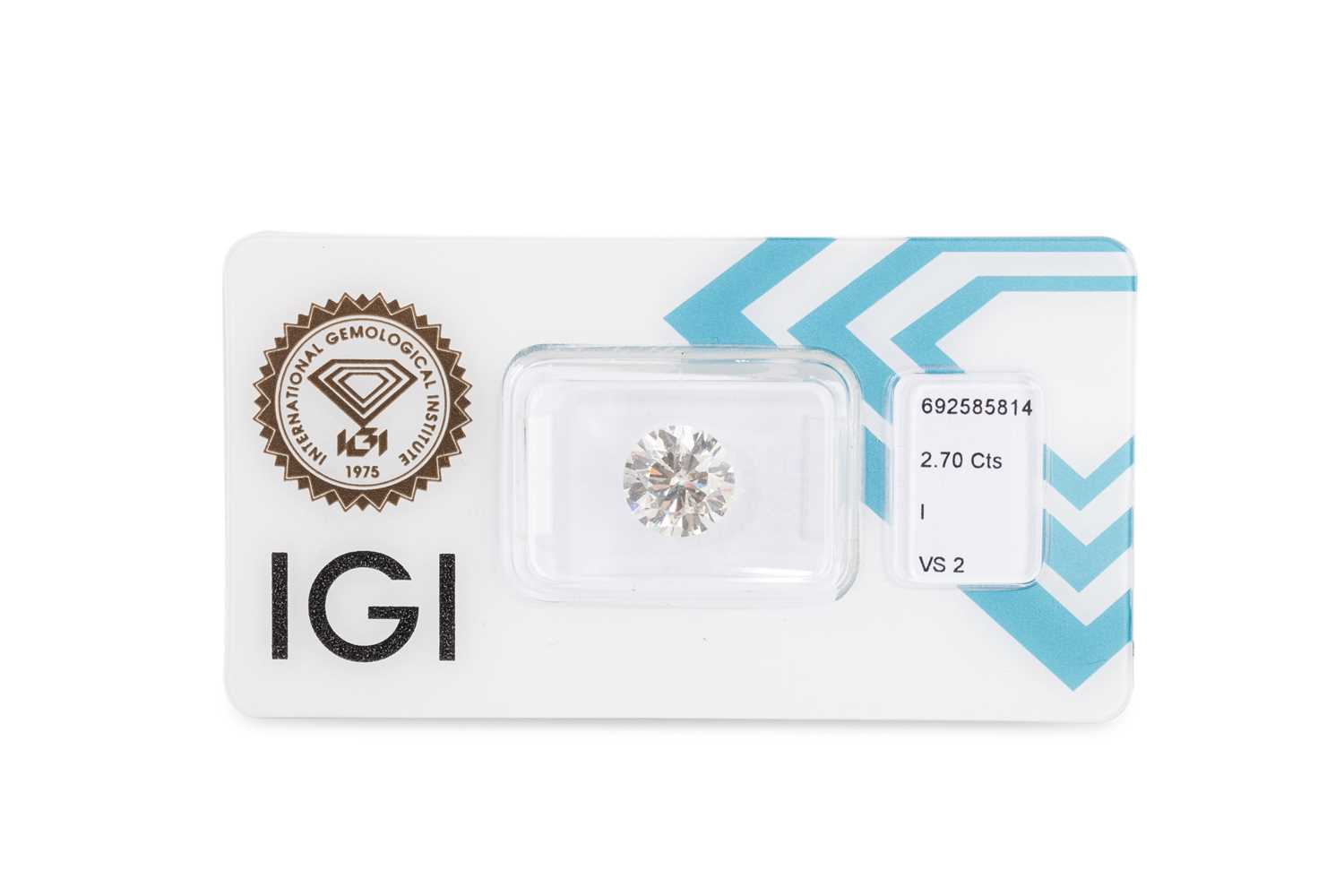 Lot 295 - AN UNMOUNTED BRILLIANT CUT DIAMOND, together...