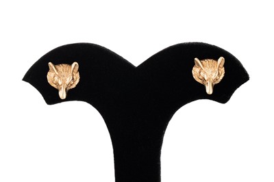 Lot 26 - A PAIR OF 9CT GOLD NOVELTY STUD EARRINGS,...