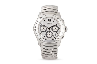 Lot 405 - AN EBEL CLASSIC WAVE WRISTWATCH, stainless...