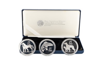 Lot 484 - A 2010, 2011, 2012 SILVER PROOF THREE COIN SET,...