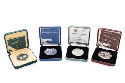 Lot 487 - FOUR IRISH 10/15 EURO PROOF SILVER COINS, 2007...