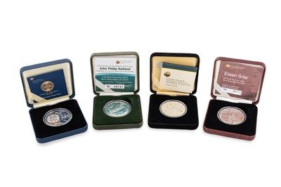 Lot 488 - FOUR IRISH 10/15 EURO PROOF SILVER COINS, 2007...