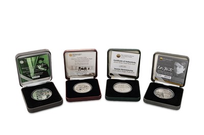 Lot 490 - FOUR IRISH 15 EURO PROOF SILVER COINS, 2011...