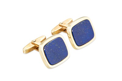 Lot 88 - A PAIR OF 1970'S 14CT YELLOW GOLD CUFFLINKS,...