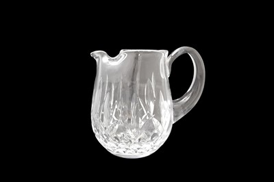Lot 486 - A WATERFORD CRYSTAL JUG, 6" high