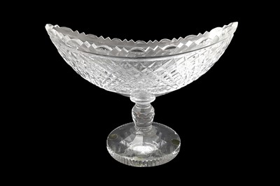 Lot 488 - A WATERFORD CRYSTAL OVAL GEORGIAN REVIVAL...
