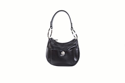 Lot 451 - A TOD'S MINI BLACK LEATHER HAND BAG, with...
