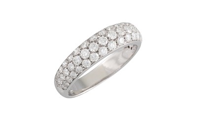 Lot 172 - A DIAMOND PAVÉ SET BAND, mounted in 18ct white...