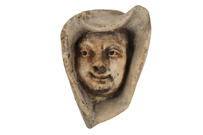 Lot 468 - A CERAMIC GROTESQUE GARGOYLE OF 'MAD MONK'...