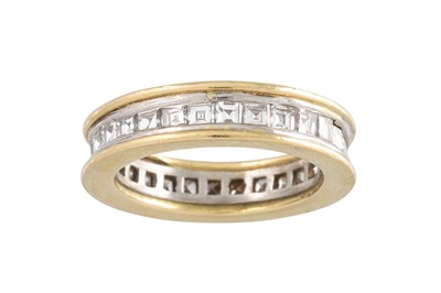 Lot 195 - A DIAMOND FULL BANDED ETERNITY RING, the...