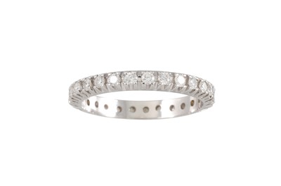 Lot 177 - A DIAMOND FULL BAND ETERNITY RING, the...