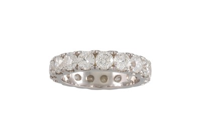 Lot 188 - A DIAMOND FULL BAND ETERNITY RING, the...