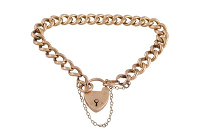 Lot 360 - A 9CT GOLD CURB LINK BRACELET, 13.4 g, approx...