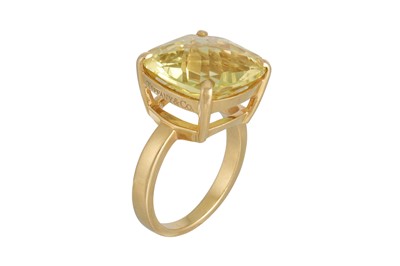 Lot 77 - A TIFFANY & CO 'SPARKLERS' YELLOW CITRINE RING,...