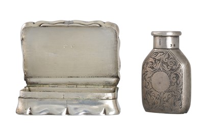 Lot 413 - A VICTORIAN SILVER CARD CASE, Tonson Rye...