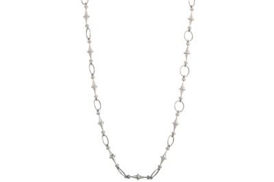 Lot 155 - A SILVER NECKCHAIN BY MARIKA MURNAGHAN, shaped...