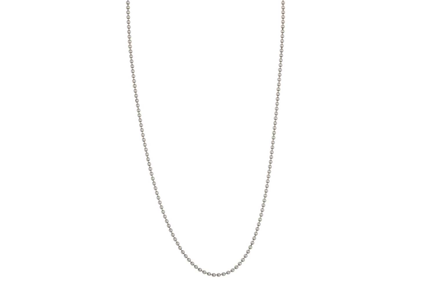 Lot 57 - A MODERN TIFFANY & CO. SILVER BEADED NECKLACE,...