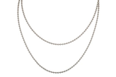 Lot 57 - A MODERN TIFFANY & CO. SILVER BEADED NECKLACE,...